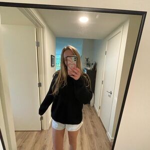 Express nwt black fuzzy sweater